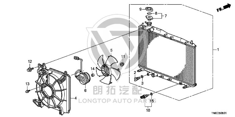 Radiator Fan Motor 19030-RR2-H51 19030RR2H51 for Honda