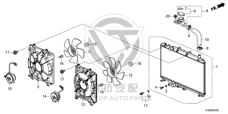 Engine Temperature Sensor 37870-RTA-005 37870RTA005 for Honda