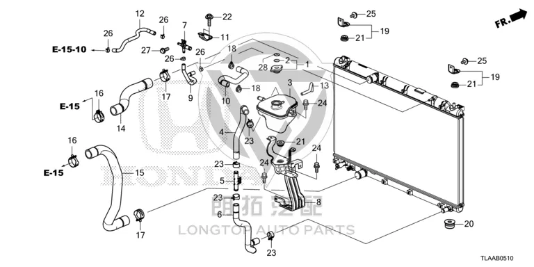 Radiator Bracket (Upper) 74171-TLAA01 74171TLAA01 for Honda