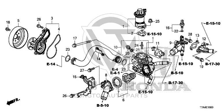 Water Pump 19200-51BH0 1920051BH01 for Honda