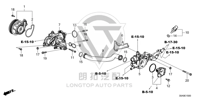 Water Pump 19200-6A0A0 192006A0A01 for Honda