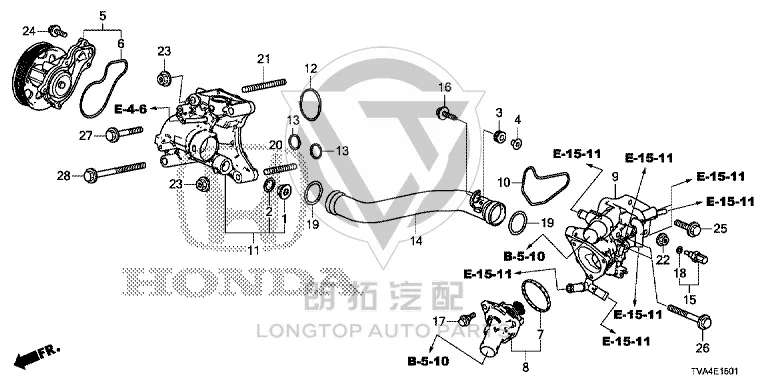 Thermostat Seat Gasket 19322-RPYG0 019322RPYG00 for Honda