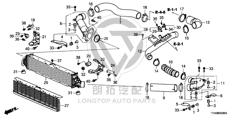 Booster Intercooler 19710-5MYH0 197105MYH01 for Honda
