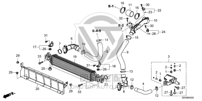 Pressurization Intercooler Outlet Pipe Joint Gasket 19716-5AAA0 197165AAA01 for Honda