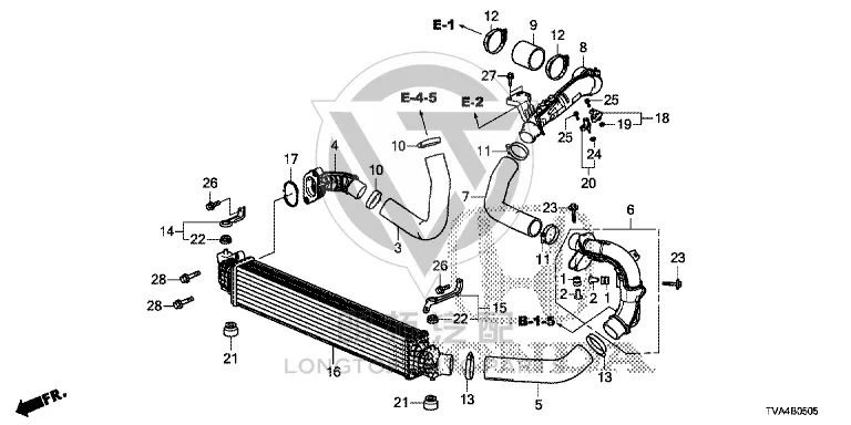 Booster Intercooler 19710-6A0A1 197106A0A1 for Honda