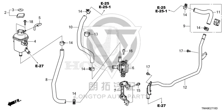 Coolant Reservoir 1J101-5RDH0 1J1015RDH01 for Honda