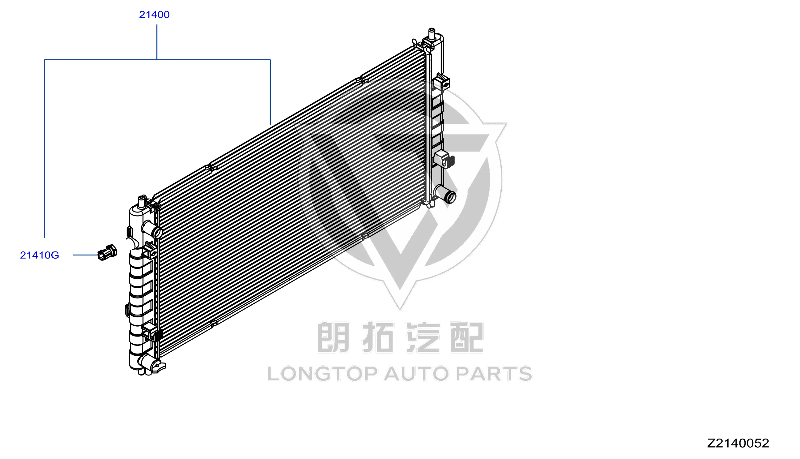 Radiator 21410-2GR0A 214102GR0A for Venucia