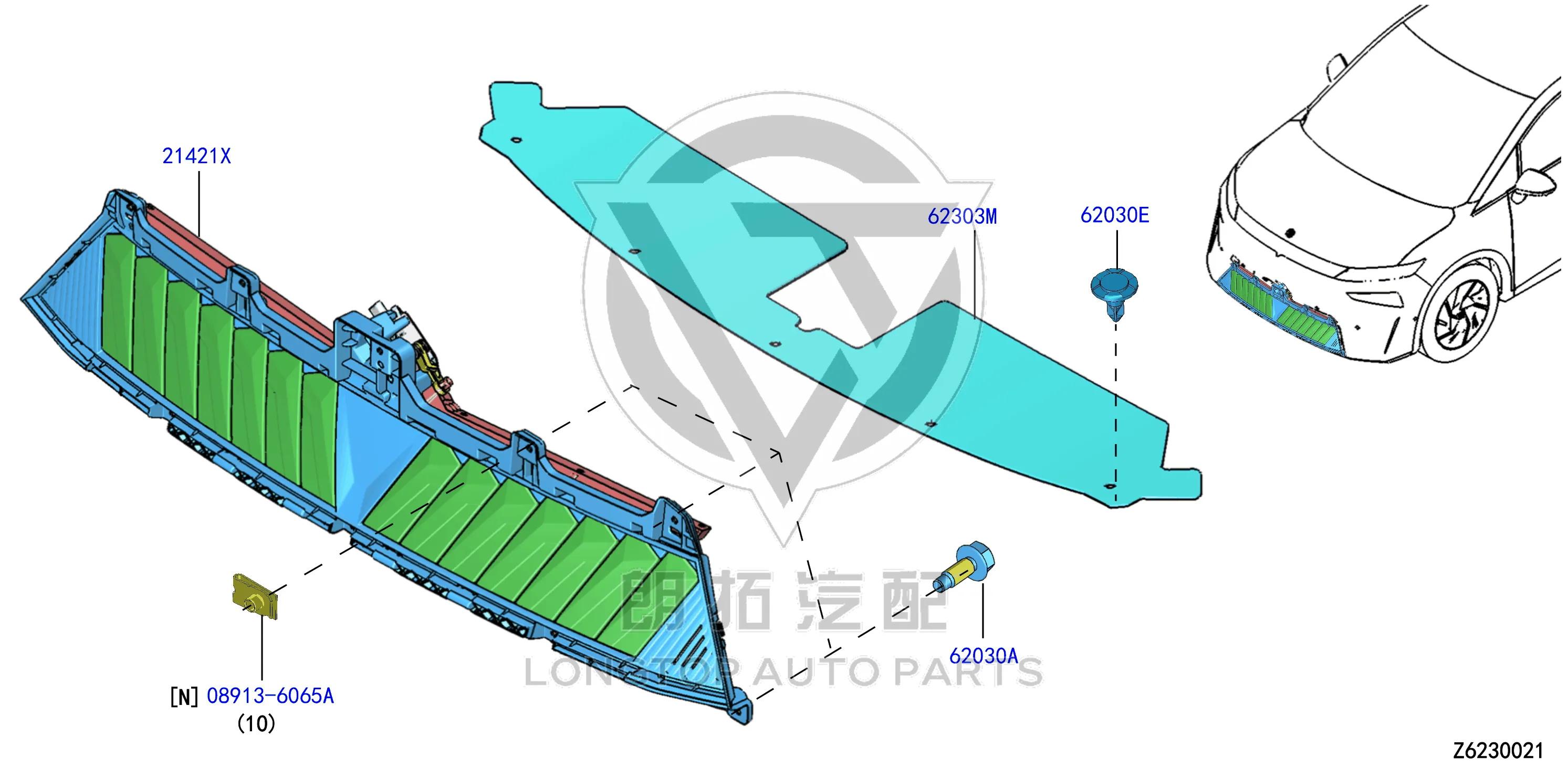 Radiator Louver 21421-2GY0B 214212GY0B for Venucia