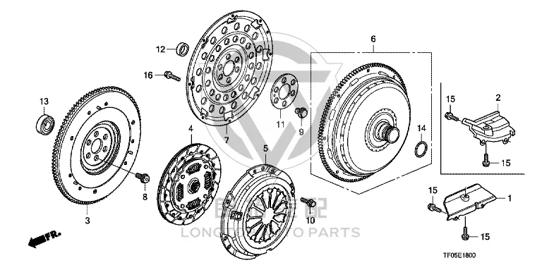 Clutch Disc 22200-RB000 22200RB0005 for Honda