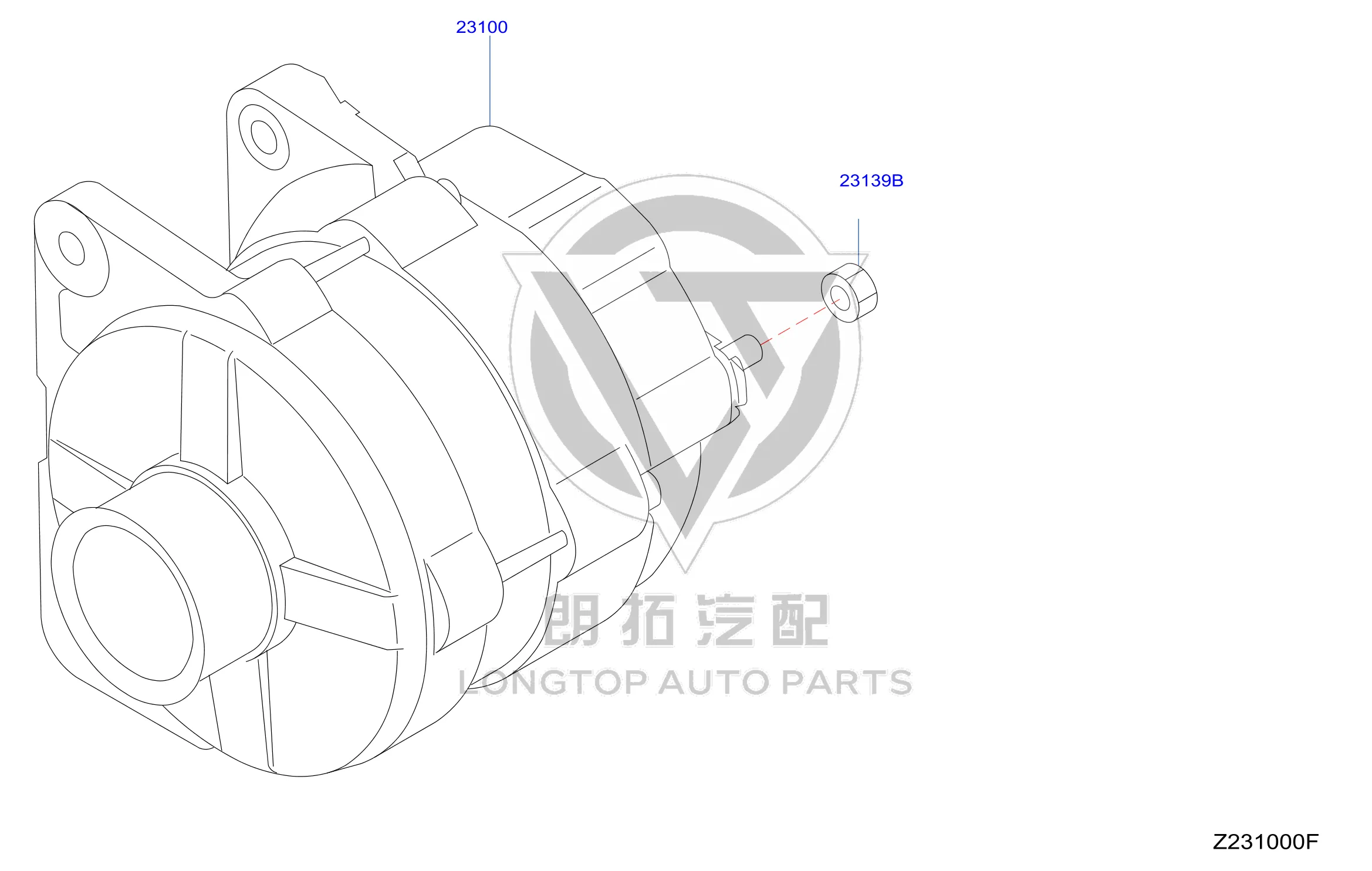 Generator 23100-2FR1B 231002FR1B for Nissan
