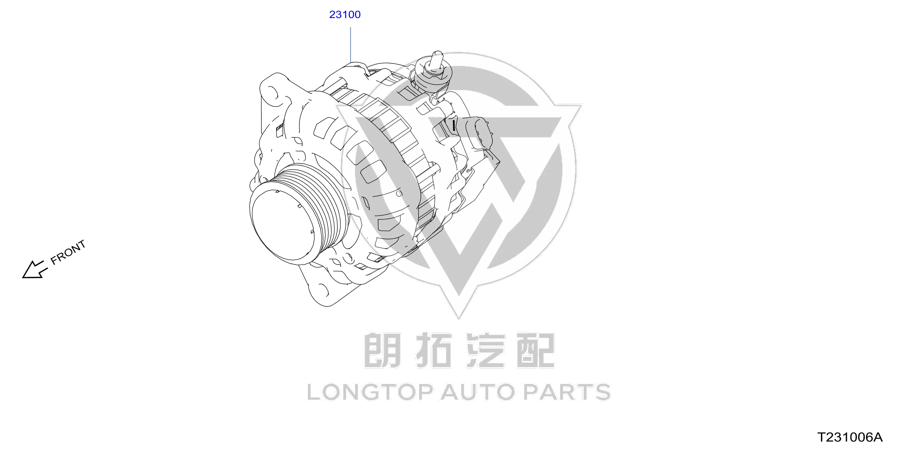 Generator 23100-6LA0A 231006LA0A for Nissan