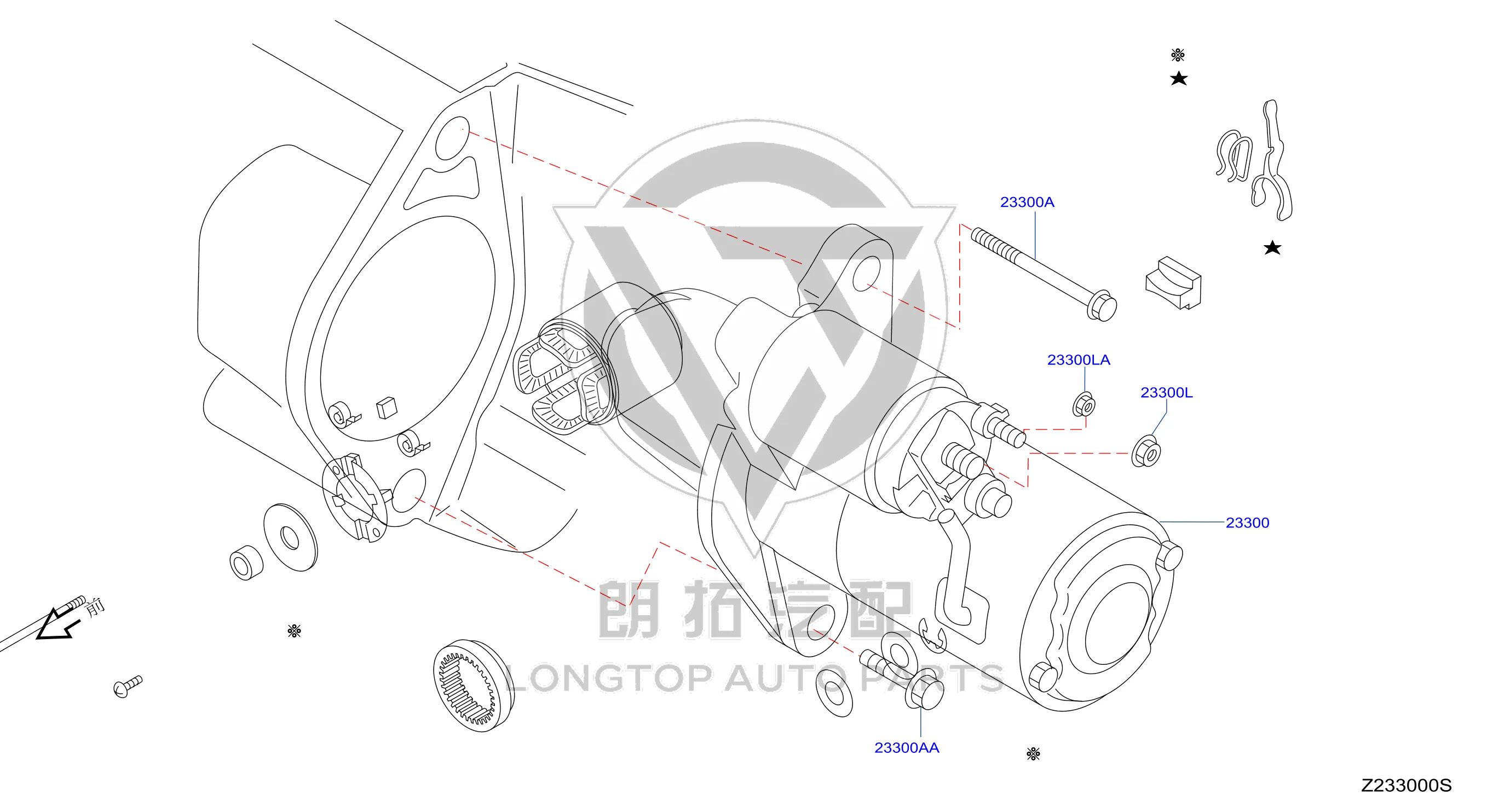 Starter Motor 23300-CJ71B 23300CJ71B for Nissan