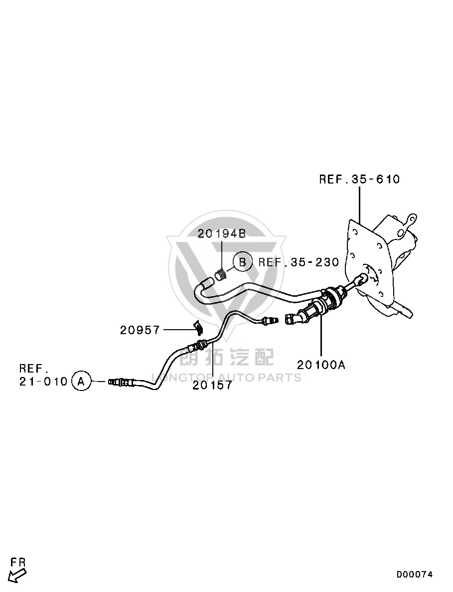 Clutch Master Cylinder 2345A-041 2345A041 for Mitsubishi CW5W