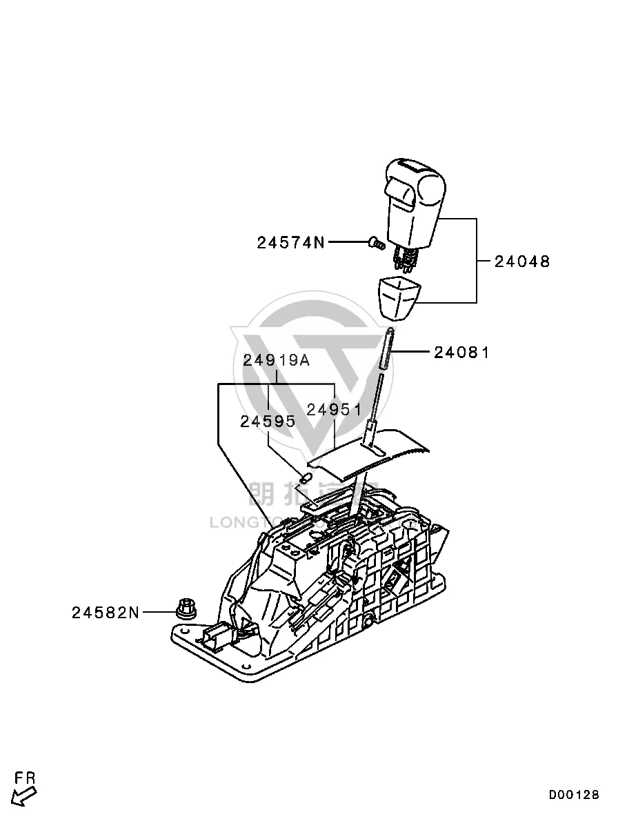 Shift mechanism assembly 2400A-453 2400A453 for Mitsubishi KG6W