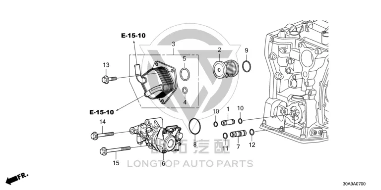 Transmission oil cooler 25560-5LJ00 255605LJ004 for Honda