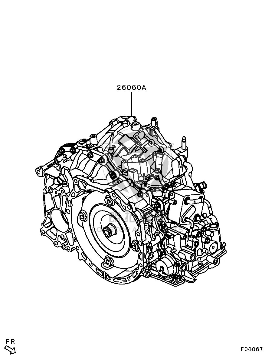 Transmission Assembly 2700A-406 2700A406 for Mitsubishi GF3W