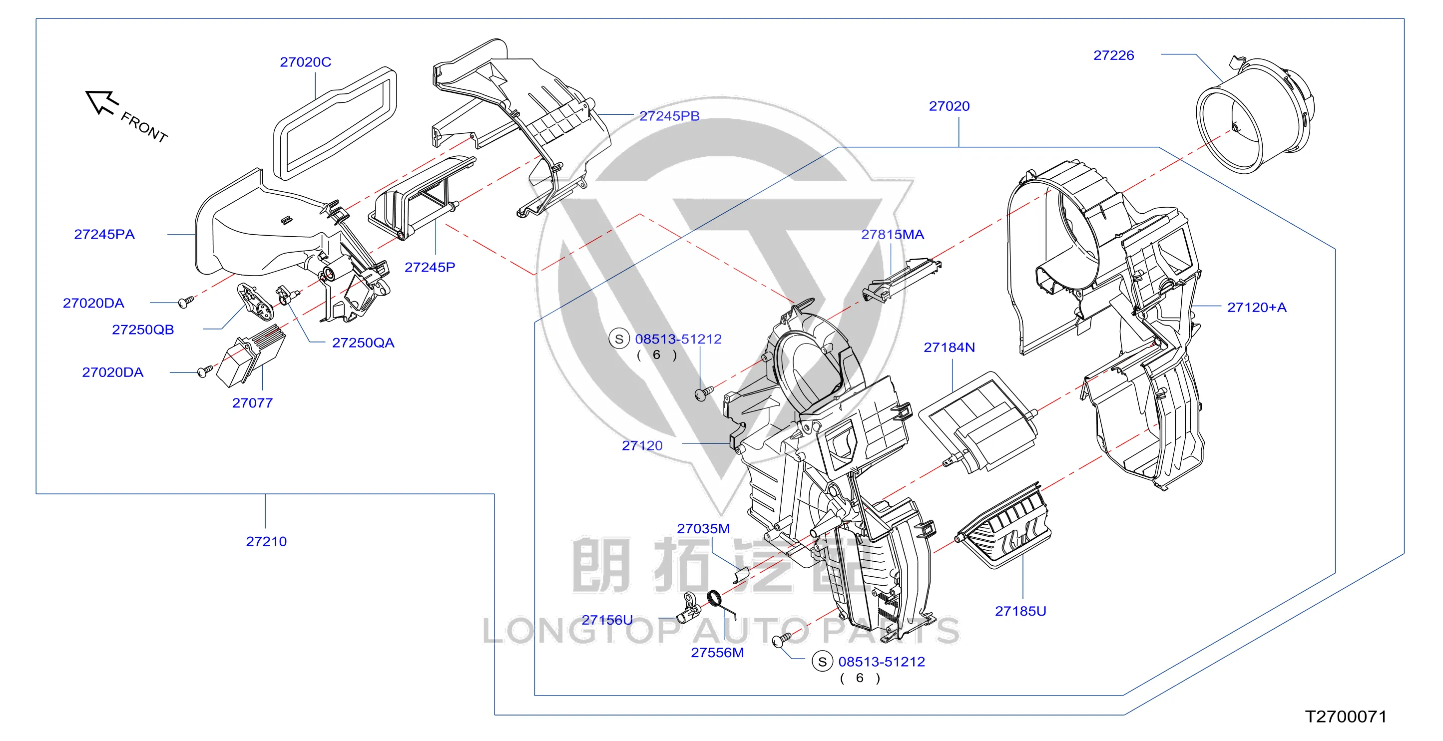 Blower Motor Resistor 27150-ED70A 27150ED70A for Nissan