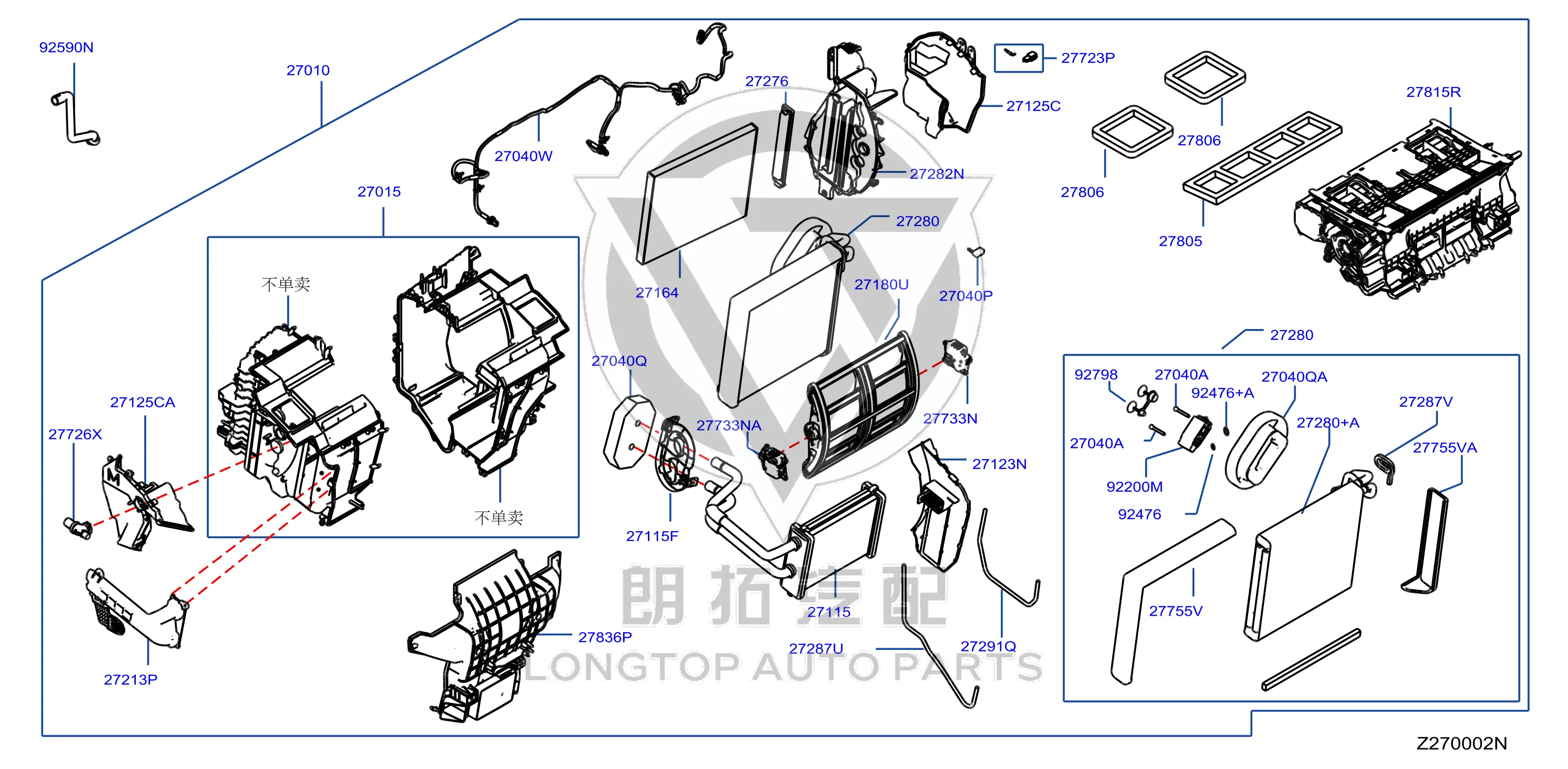 Evaporator Core 27281-3TT0A 272813TT0A for Nissan