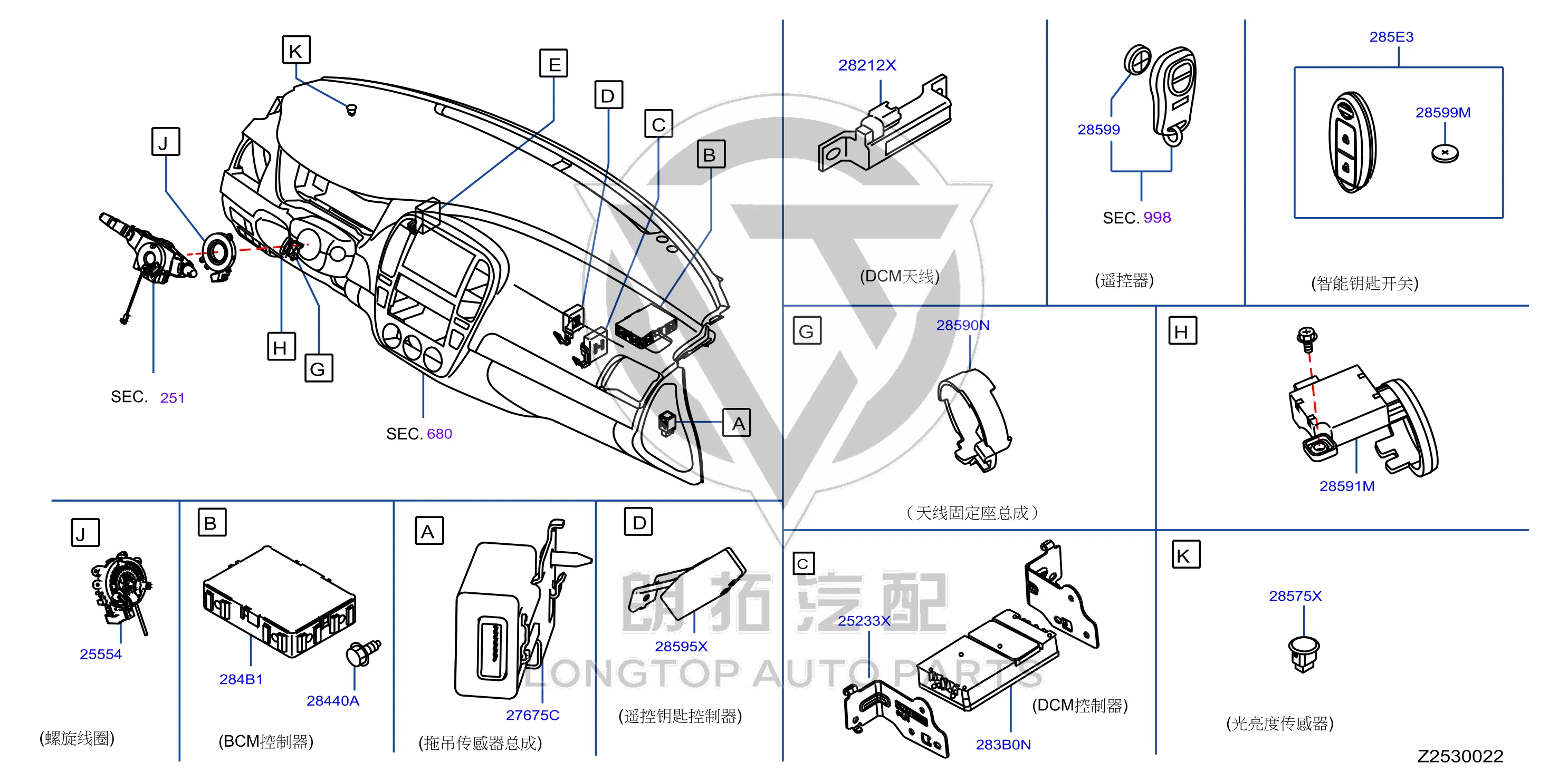 Body Control Module 284B1-5MA2C 284B15MA2C for Nissan