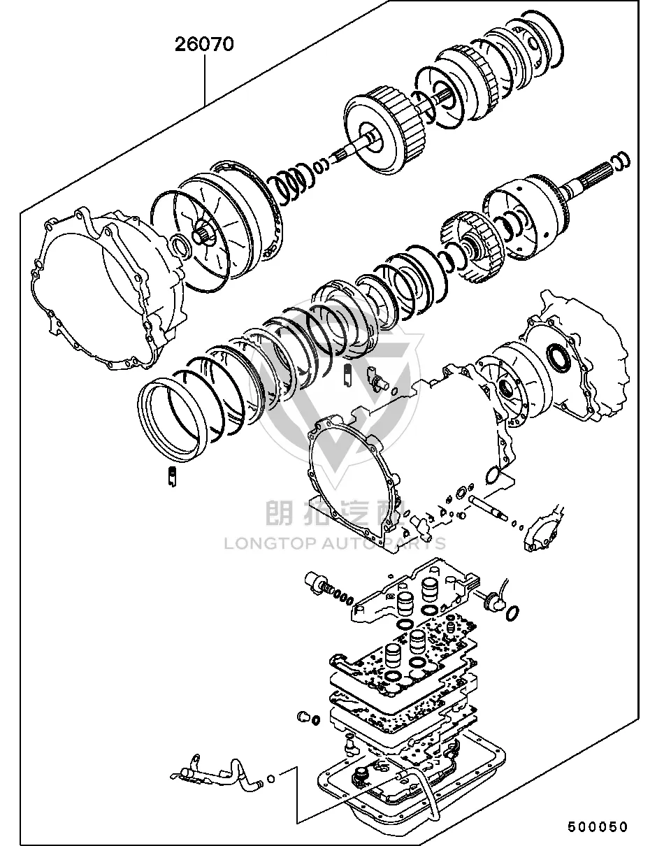 Transmission Overhaul Kit 2969A-065 2969A065 for Mitsubishi V87W