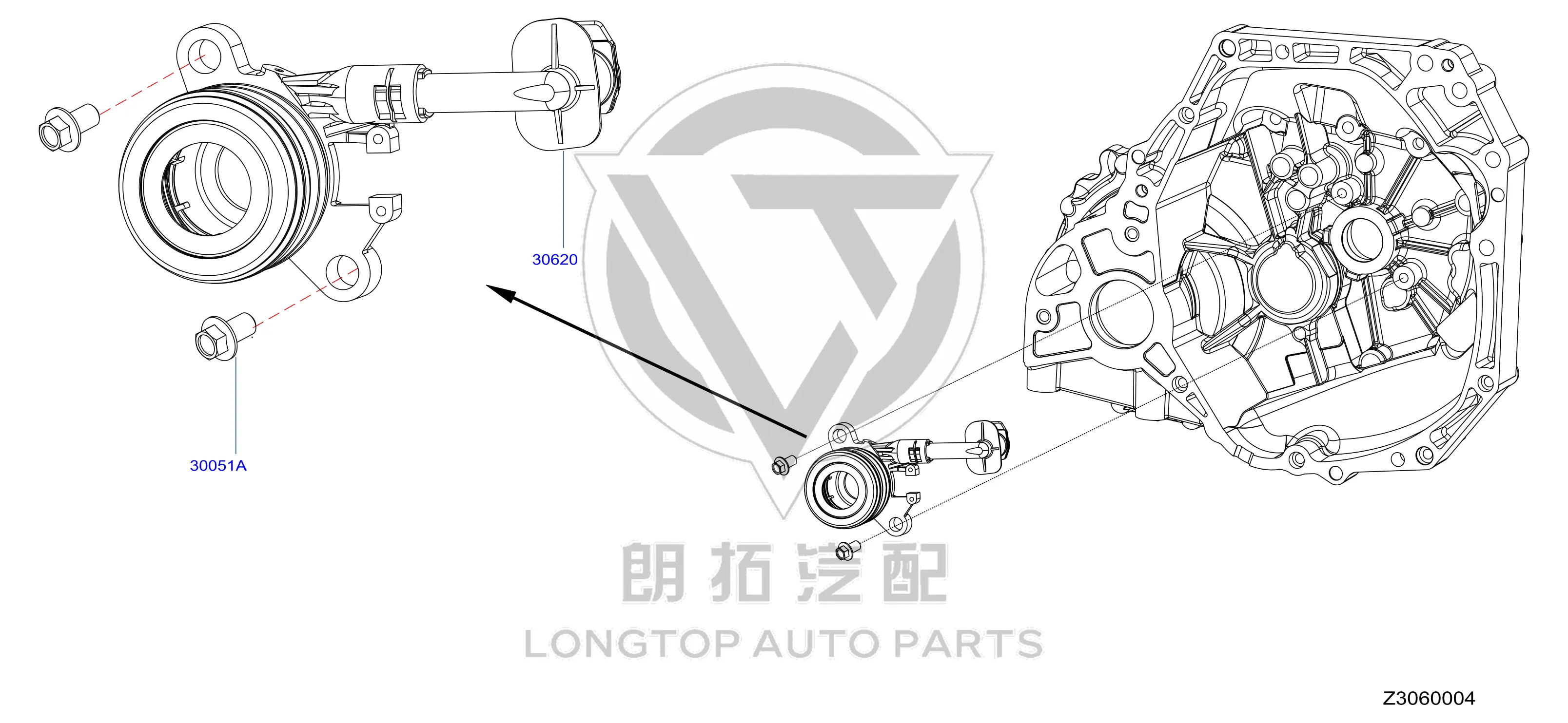 Release Bearing 30620-2FJ0A 306202FJ0A for Venucia