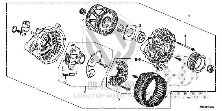 Generator 31100-R1AA01 31100R1AA01 for Honda