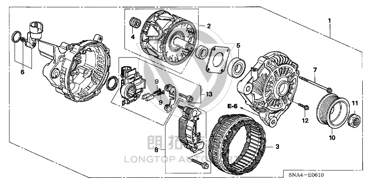 Generator 31100-RNA-A01 31100RNAA01 for Honda