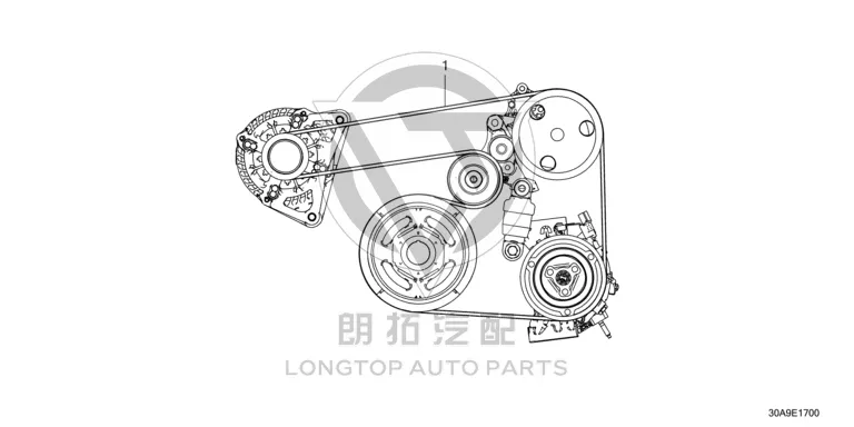 Generator belt 31110-59B01 3111059B014 for Honda