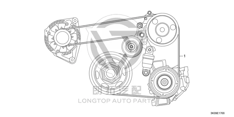 Generator belt 31110-5AGZ0 311105AGZ01 for Honda