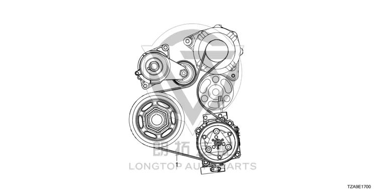 Generator belt 31110-5R000 311105R000 for Honda
