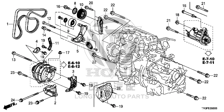 Generator Belt 31110-R2AM1 31110R2AM1 for Honda