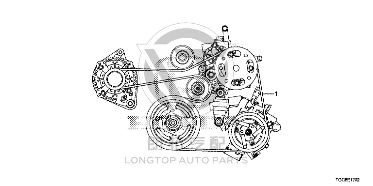 Generator belt 31110-RPY-G02 31110RPYG02 for Honda