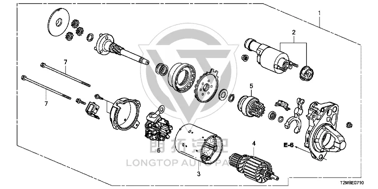 Starter motor 31200-R1AG51 31200R1AG51 for Honda