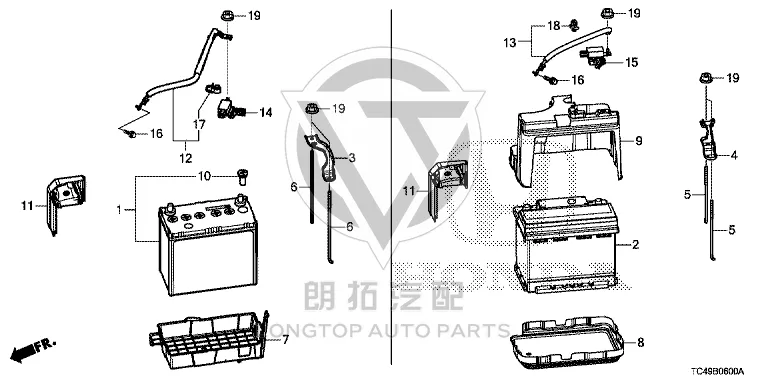 Storage Battery 31500-TC4H0 31500TC4H01 for Honda
