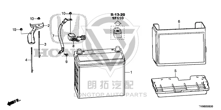 Storage Battery 31500-TKNH01 31500TKNH01 for Honda