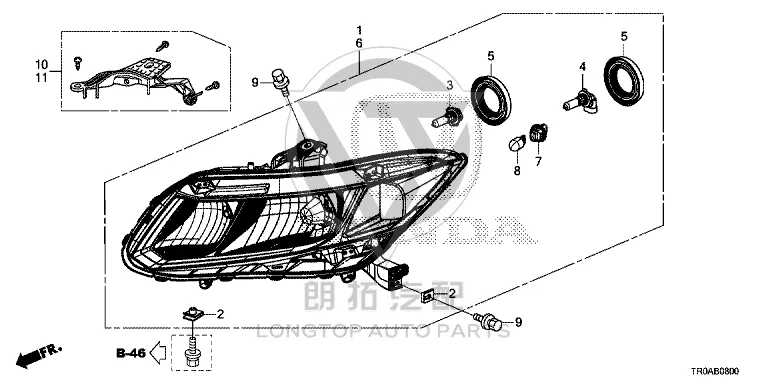 Headlamp High Beam Bulb 33115-TA0A01 33115TA0A01 for Honda