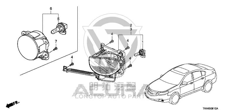 Front Fog Lamp Bulb 33165-S5A-003 33165S5A003 for Honda