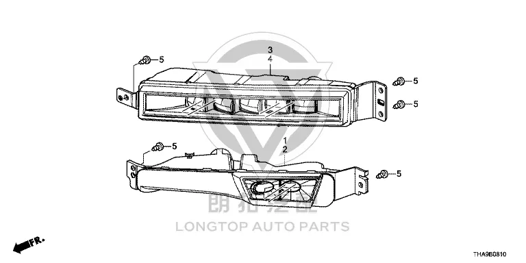 Front Fog Lamp (Left) 33950-THAH01 33950THAH01 for Honda