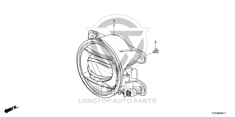 Front Fog Lamp (Left) 33950-TVA-H11 33950TVAH11 for Honda