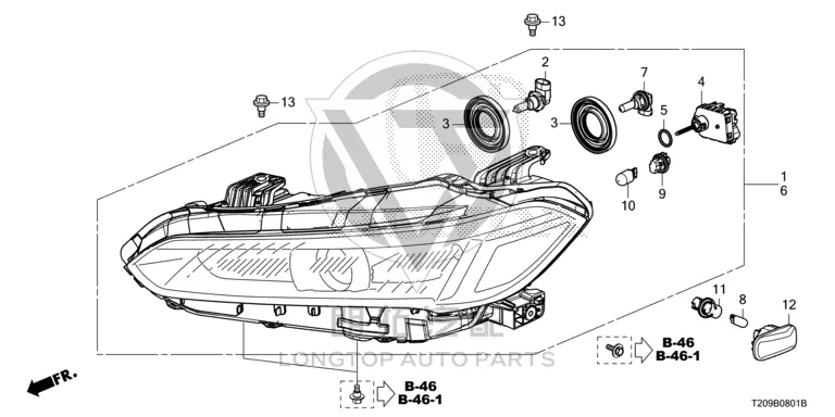 Front Fog Lamp Bulb 33165-SAA00 33165SAA003 for Honda