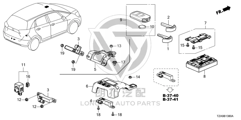 Key (mechanical) 35118-T2AA50 35118T2AA50 for Honda