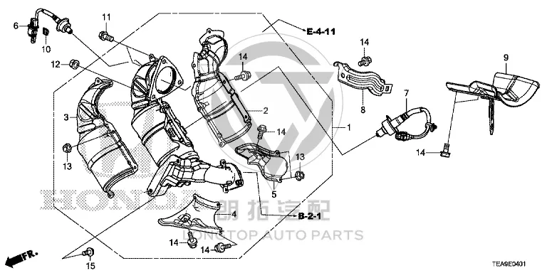 Oxygen Sensor (front) 36531-5AY30 365315AY305 for Honda