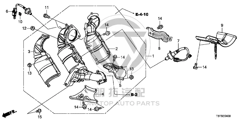 Oxygen Sensor (Front) 36531-6P7H01 365316P7H01 for Honda