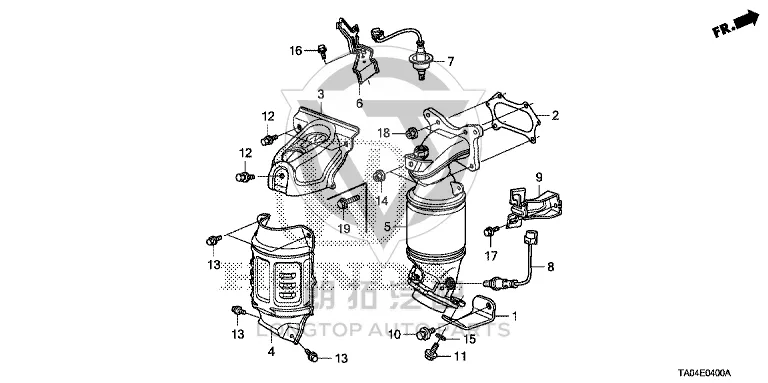 Oxygen sensor (rear) 36532-R40A01 36532R40A01 for Honda