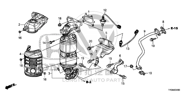 Oxygen Sensor (Rear) 36532-RNA-A01 36532RNAA01 for Honda Siming