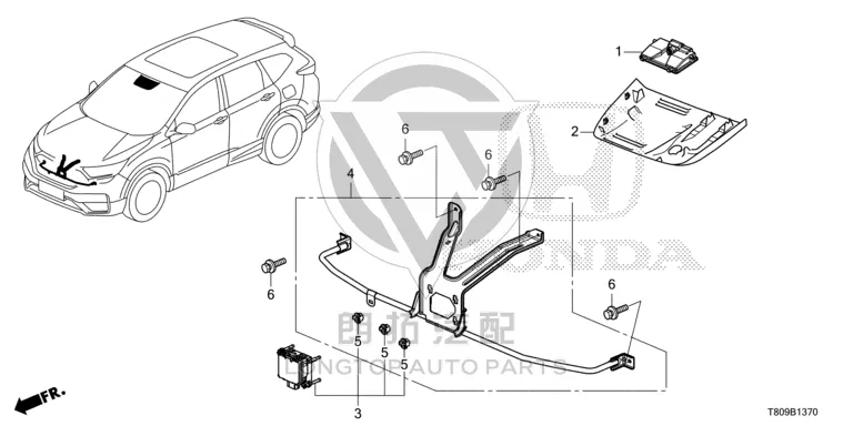 Pedestrian Protection Sensor Bracket 36805-T80H00 36805T80H00 for Honda