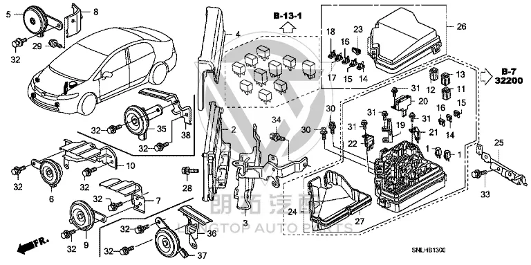 Anti-theft Horn 38100-SNVH01 38100SNVH01 for Honda Siming