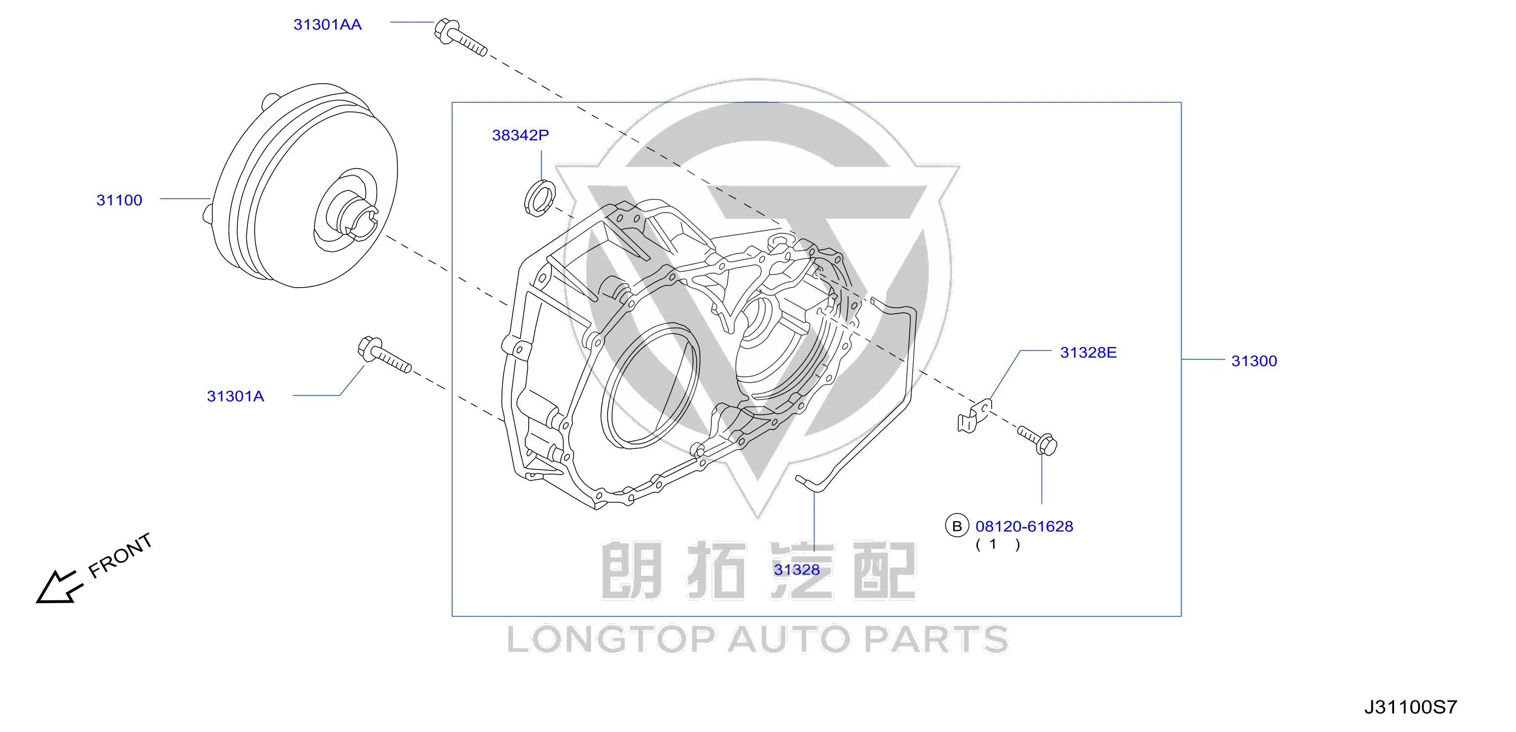 Front Half Shaft Oil Seal 38342-8E001 383428E001 for Nissan