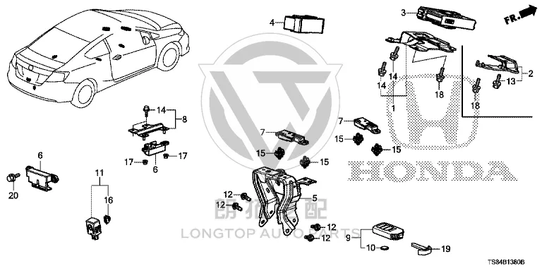 Reversing Electronic Buzzer 74940-SZW-003 74940SZW003 for Honda