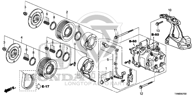 Air Conditioning Pump 38810-5M1H01 388105M1H01 for Honda